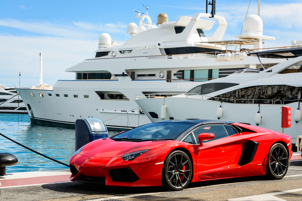Miami Grand Prix yachts and cars